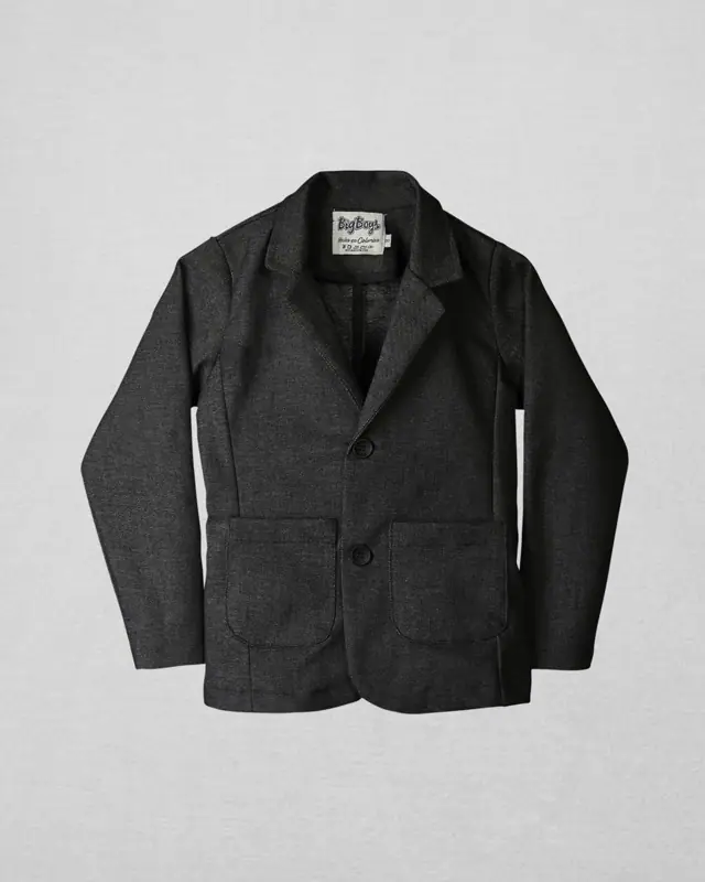 Blazer Negro Jaspeado Niño - Talla 12 — Buzos y Chaquetas Big Boys Ecuador