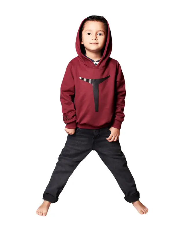 Buzo Start Vinotinto Niño - Talla 2 — Buzos y Chaquetas Big Boys Ecuador