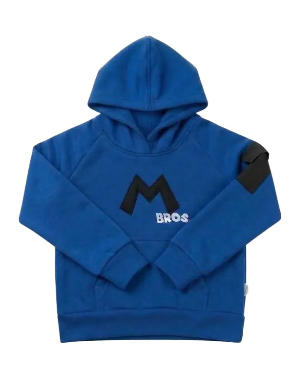 Buzo Sudadera Capota Mario Azul Niño — Buzos y Chaquetas Big Boys Ecuador