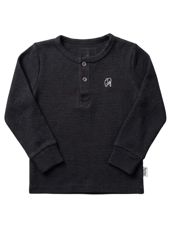 Camibuzo Manga Larga Pechera Negro Niño — Camisetas y Camisas Big Boys Ecuador