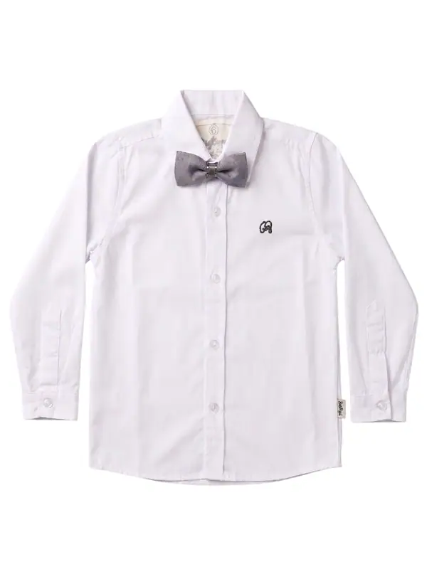 Camisa Manga Larga Blanca Dobby Niño - Talla 2 — Camisetas y Camisas Big Boys Ecuador