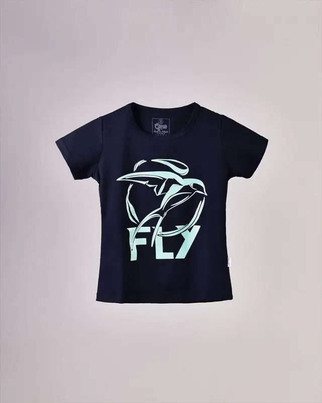 Camiseta Golondrina Azul Niña - Talla 6 — Camisetas y Blusas Big Boys Ecuador