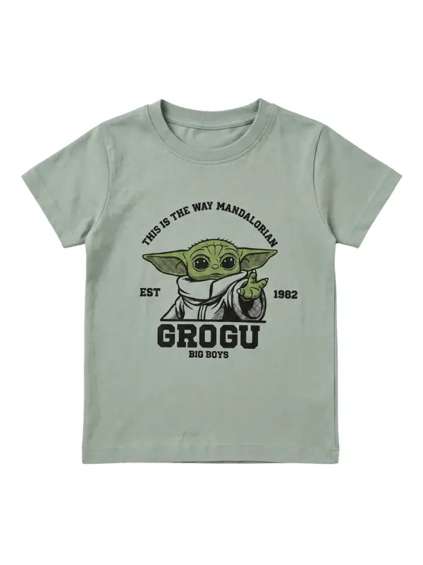 Camiseta Grogu Verde Niño — Camisetas y Camisas Big Boys Ecuador