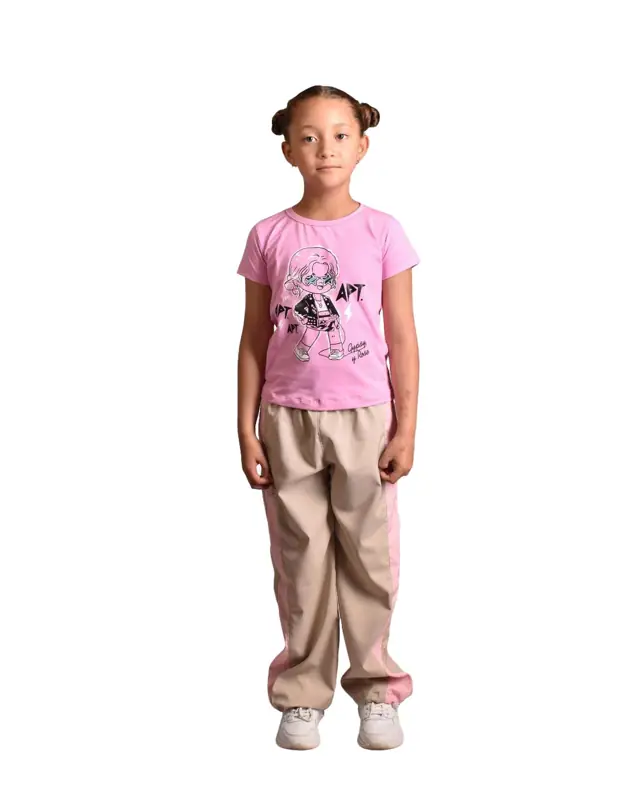 Camiseta Manga Corta Rose Apt Rosa Niña - Talla 6 — Camisetas y Blusas Big Boys Ecuador