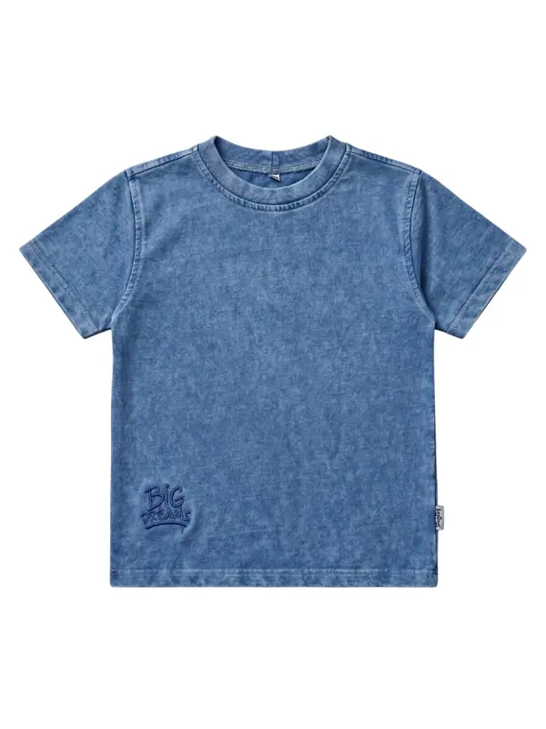 Camiseta Oversize Fros Azul Niño — Camisetas y Camisas Big Boys Ecuador