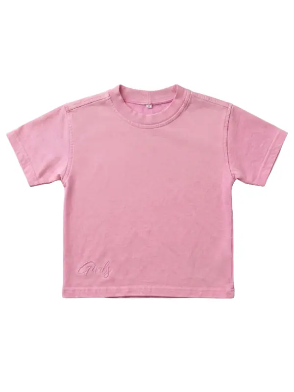 Camiseta Oversize Fros Rosa Niña - Talla 16 — Camisetas y Blusas Big Boys Ecuador
