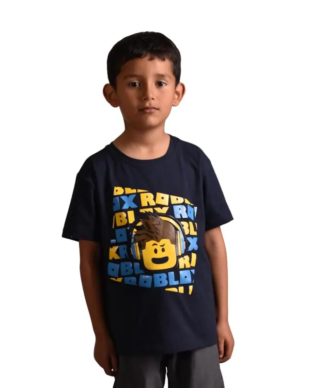 Camiseta Roblox Azul Oscuro Niño - Talla 8 — Camisetas y Camisas Big Boys Ecuador