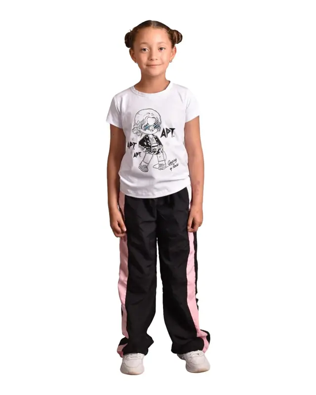 Camiseta Rose Apt Blanca Niña — Camisetas y Blusas Big Boys Ecuador