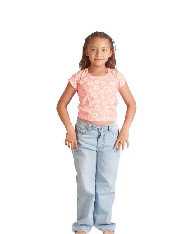 Camiseta Slim Cortes Curuba Niña - Talla 2 — Camisetas y Blusas Big Boys Ecuador