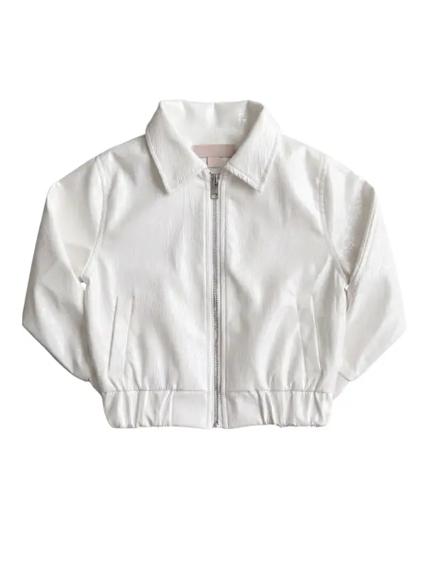 Chaqueta Bomber Marfil Niña — Buzos y Chaquetas Big Boys Ecuador