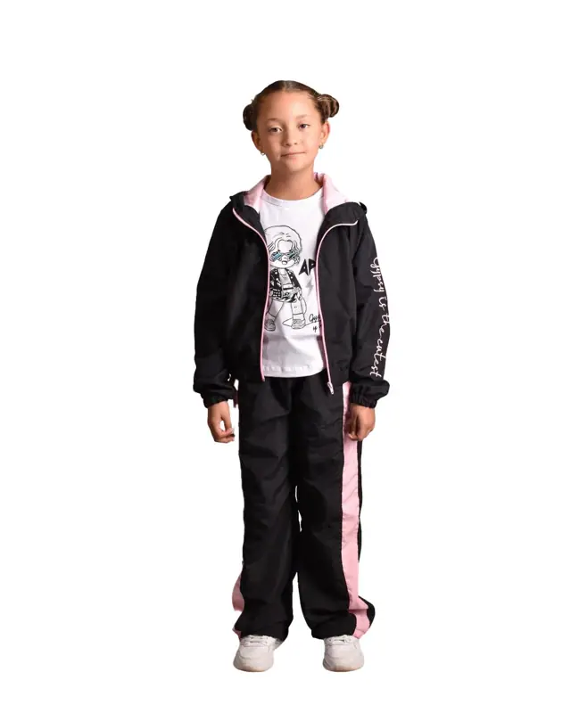 Conjunto Sudadera Nautica Negra Niña - Talla 8 — Sudaderas Big Boys Ecuador