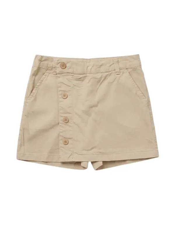 Falda Short Beige Niña - Talla 10 — Vestidos Big Boys Ecuador