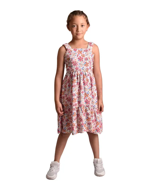 Vestido Corto Flores Niña - Talla 2 — Vestidos Big Boys Ecuador